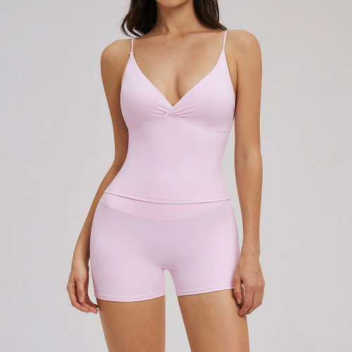 OEM Yoga Set for Women - Brushed Back Sports Fitness Set, Ideal for Outdoor Running, Customizable ODM Solutions for Activewear & Fashion Clothing