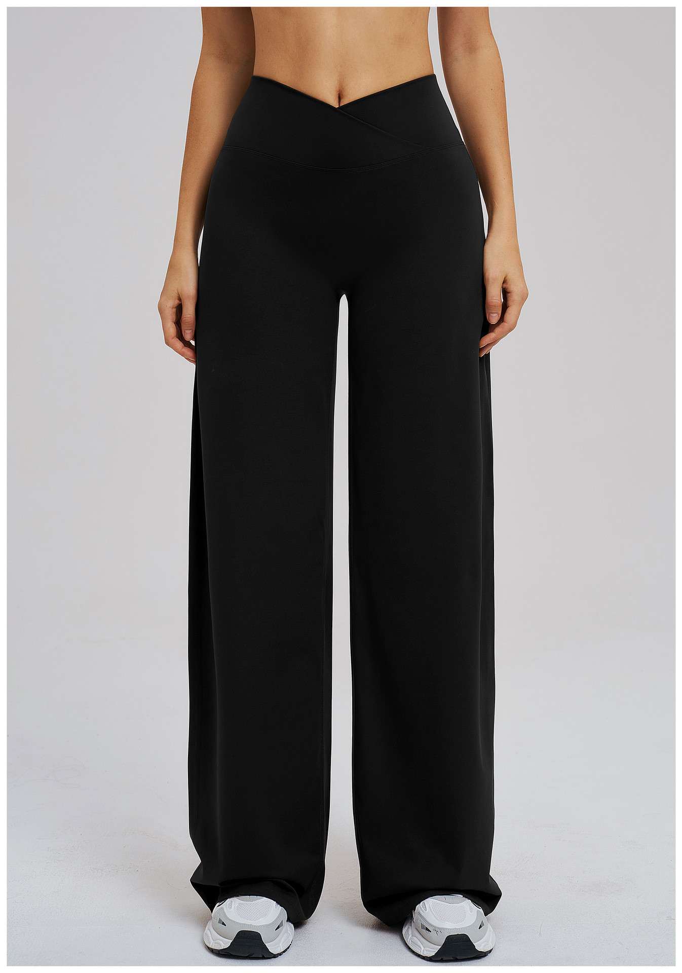 Brushed Casual Wide-Leg Pants