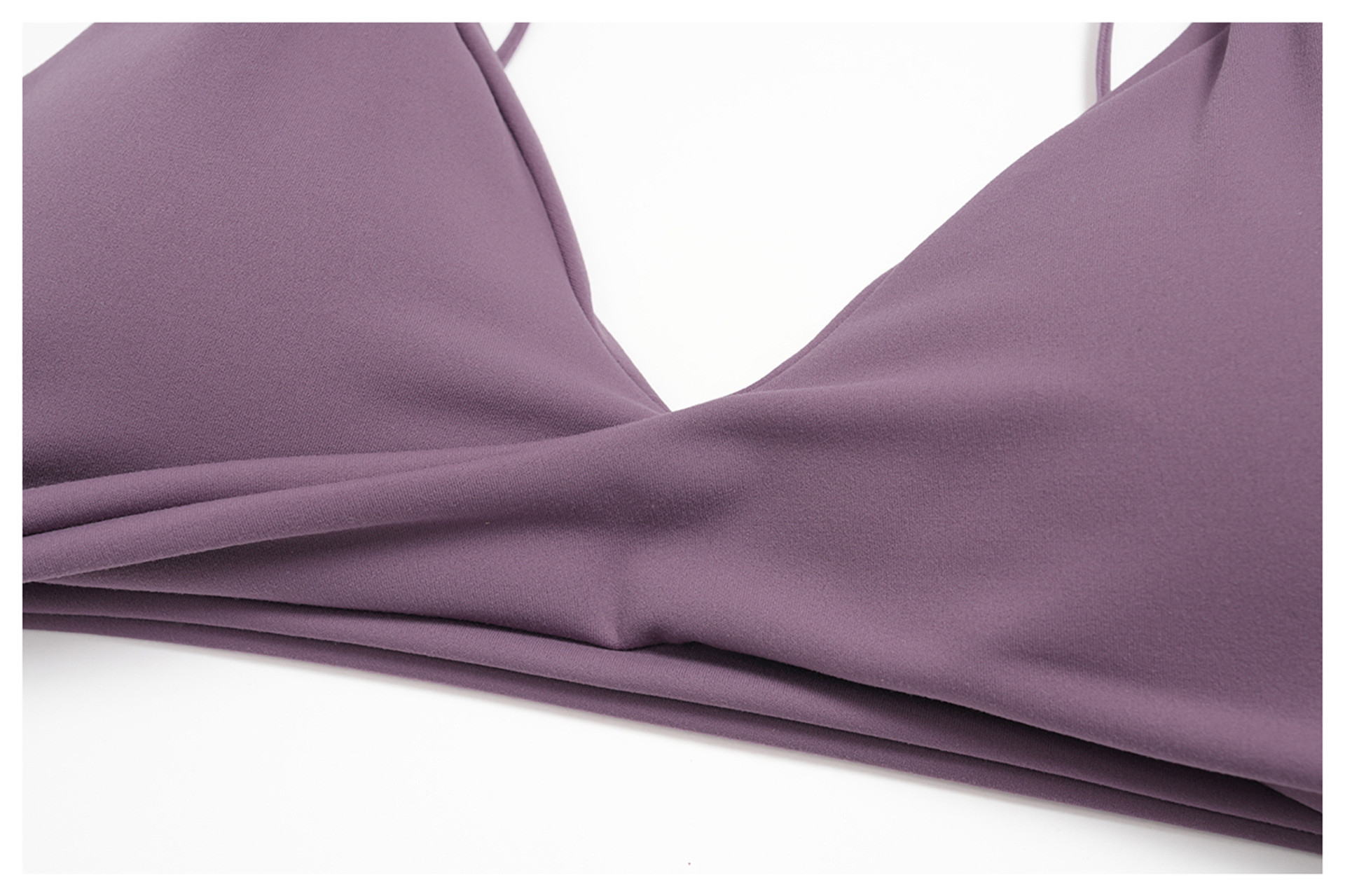 V-neck thin strap sports bra