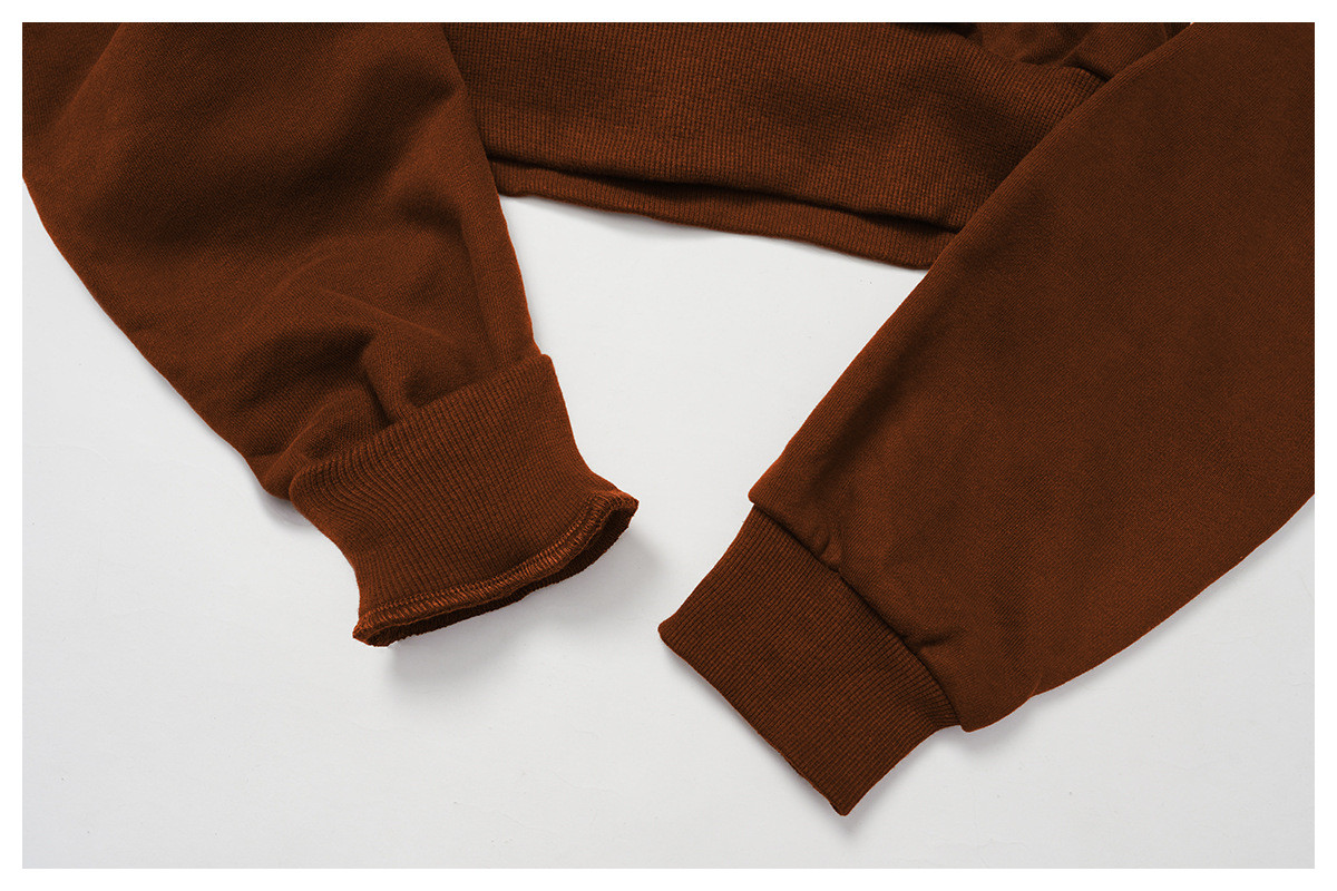 bulk order women's fashion hooded sweatshirt