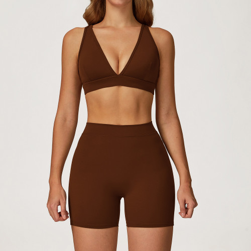 Outdoor Sports Running Fitness Set - OEM & ODM Brushed Yoga Set, Casual Versatile Fitted Sportswear | Wholesale & Sourcing Agents Welcome