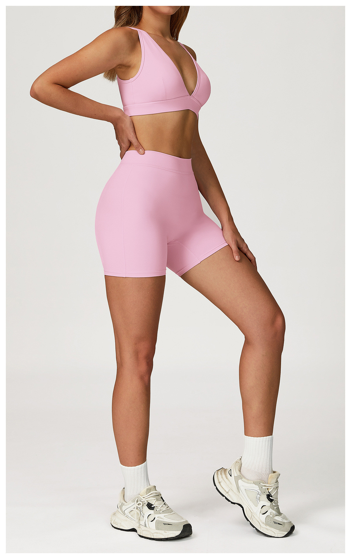 brushed yoga set for outdoor running