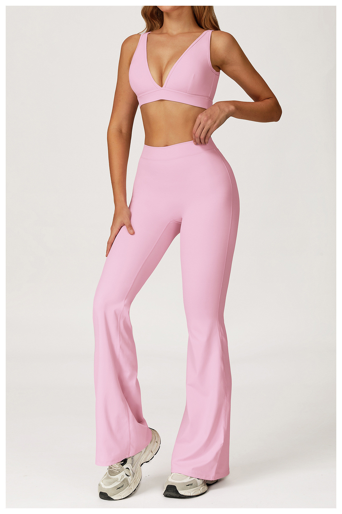 brushed yoga set for outdoor running