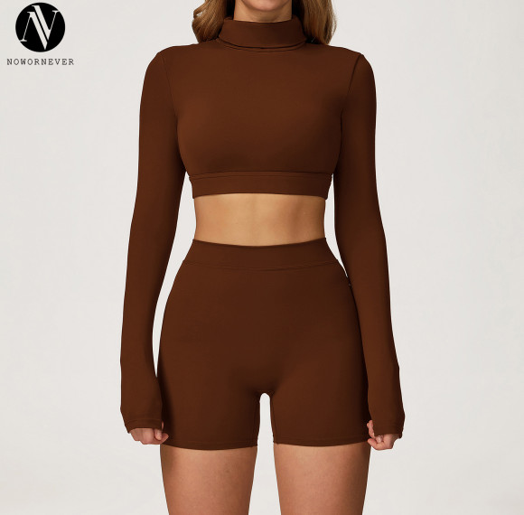 High-Quality Brushed Yoga Set - OEM/ODM Provider of Casual Versatile Fitted Sports Set & Outdoor Running Fitness Set 4507 | Tailored Solutions for Wholesalers and Importers