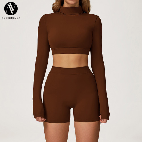 High-Quality Brushed Yoga Set - OEM/ODM Provider of Casual Versatile Fitted Sports Set & Outdoor Running Fitness Set 4507 | Tailored Solutions for Wholesalers and Importers