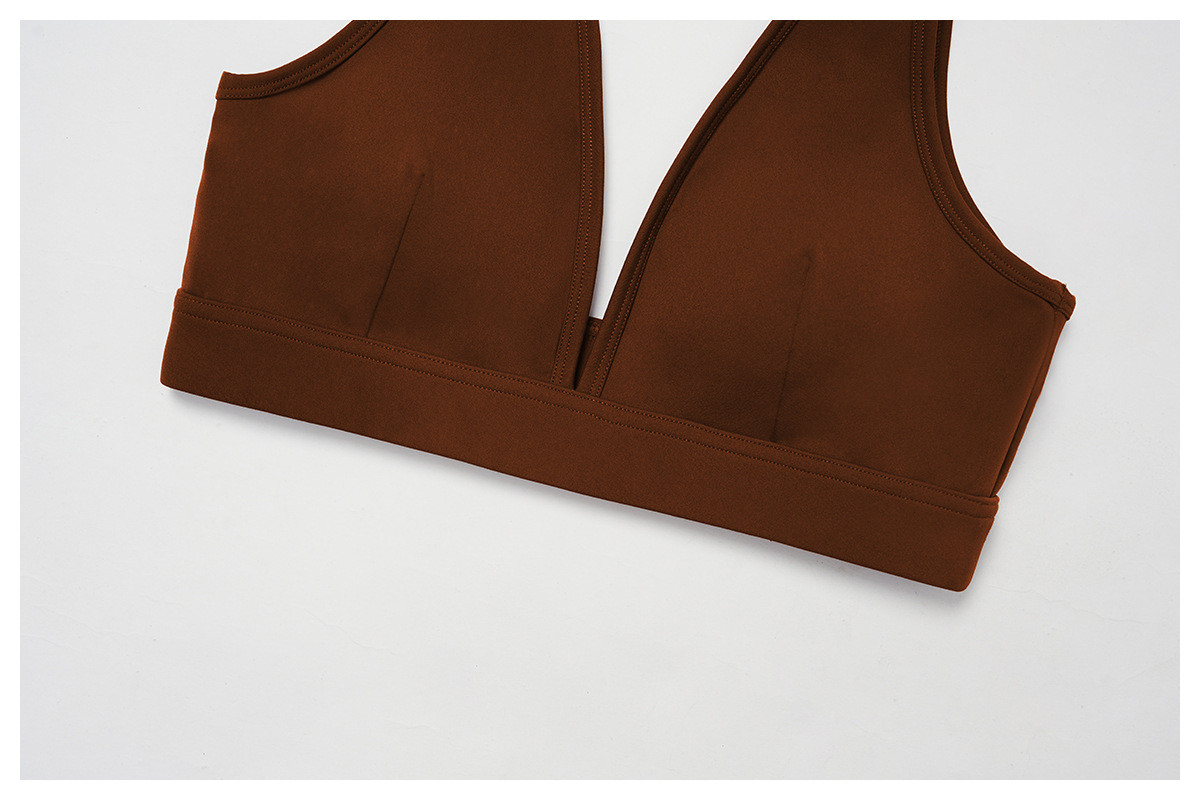 brushed yoga set for outdoor running