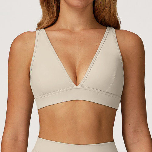 Brushed Yoga Bra - Premium Backless Sports Underwear, Quick-Drying for Gym & Running | Custom OEM, ODM Manufacturing & Wholesale Available | Model 4507