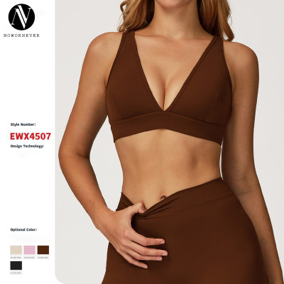 Brushed Yoga Bra - Premium Backless Sports Underwear, Quick-Drying for Gym & Running | Custom OEM, ODM Manufacturing & Wholesale Available | Model 4507