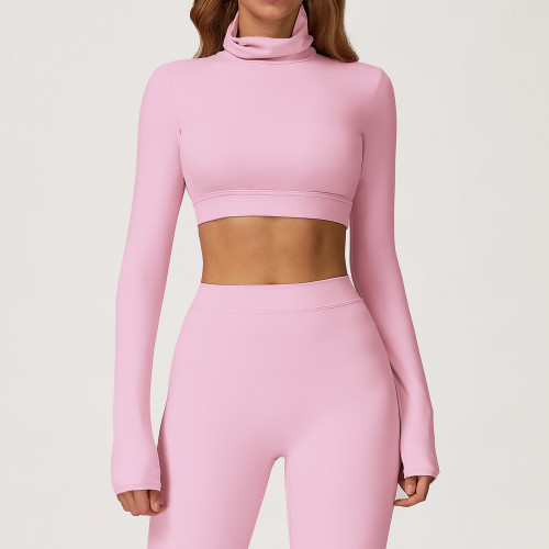 Wholesale Brushed Yoga T-shirt with Hollow-out Back, Fitted for Sports & Outdoor Fitness - OEM, ODM Services for Activewear Brands & Sourcing Solutions