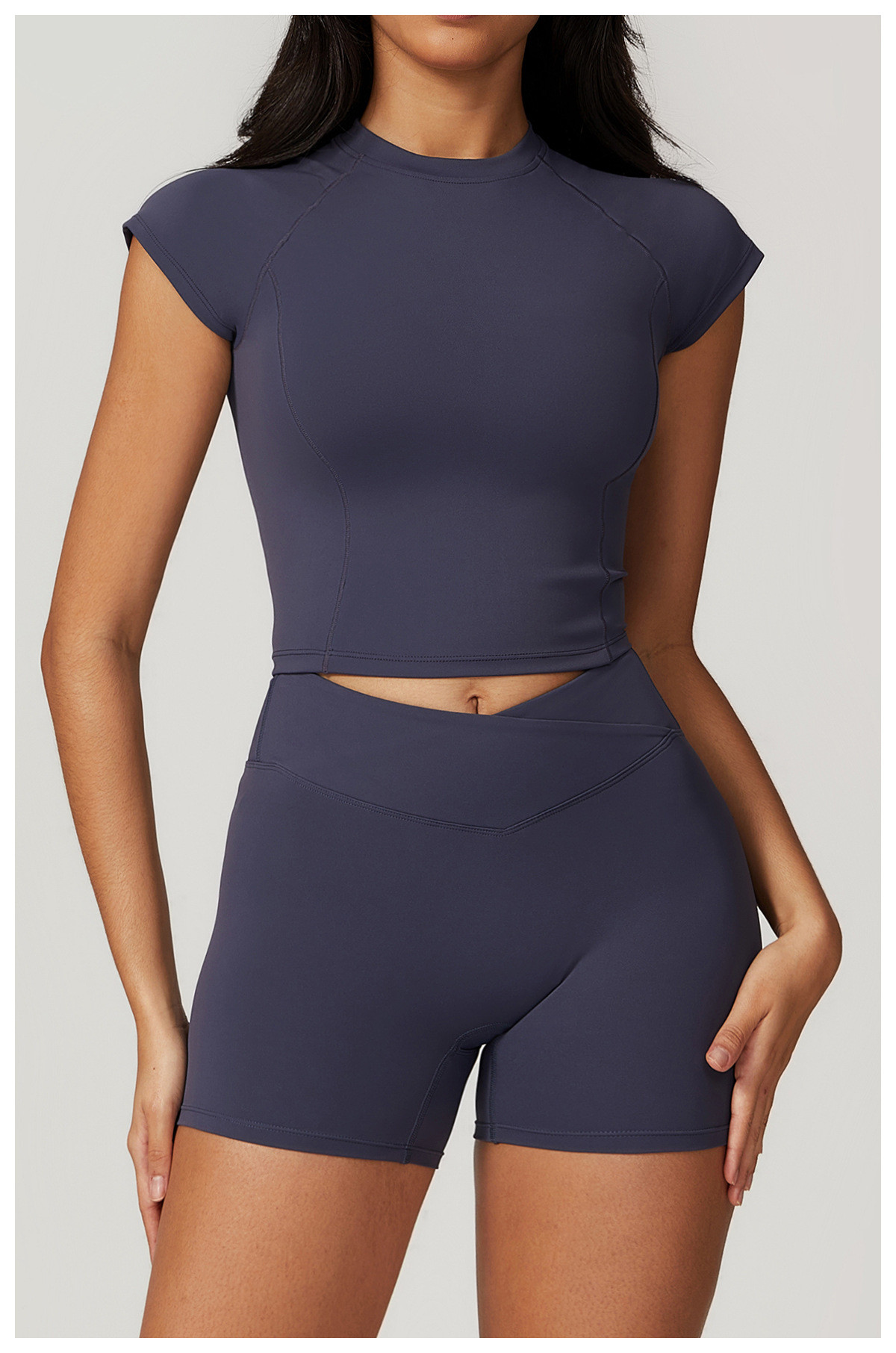 short-sleeved fitness tops