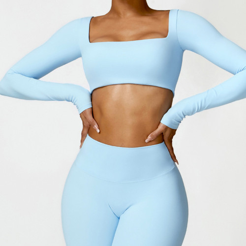 Wholesale Winter Fitted Long-Sleeved Yoga Wear | Brushed T-Shirt & Outdoor Running Fitness Tops | OEM, ODM Services for Brands & Sourcing Agents