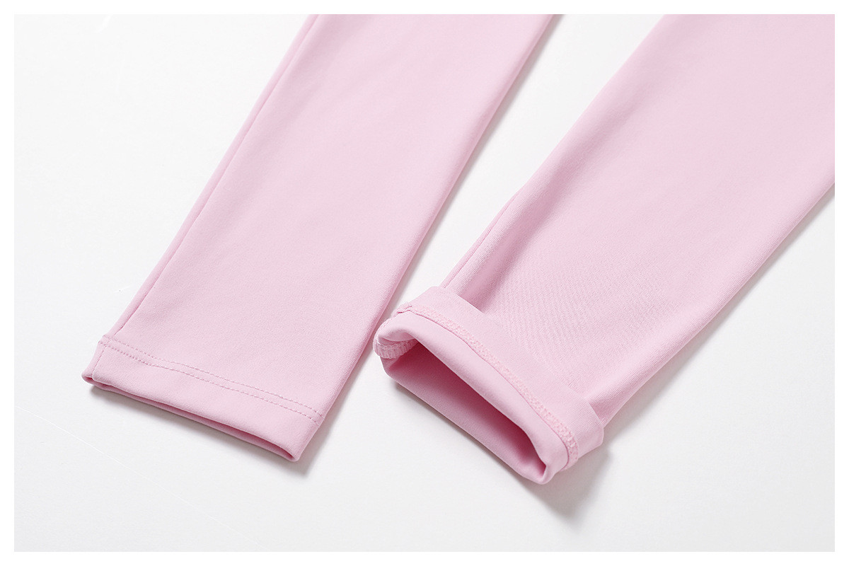 fitted long-sleeved fitness tops