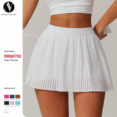 High-Quality OEM Cloud-Like Breathable Sports Mini Skirt - Slimming & Hip-Covering Outdoor Fitness Tennis Skirt, Anti-Exposure Yoga Skirt 8782 for Wholesale & Trade8782