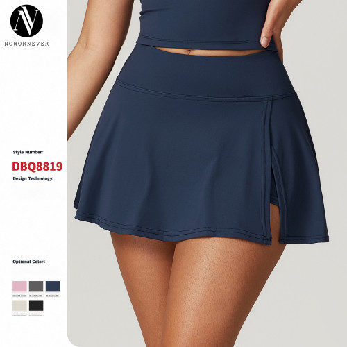 Premium Women's A-Line One-Piece Short Skirt | High-Waisted Anti-Exposure Yoga & Running Fitness Wear | OEM & ODM Solutions for Wholesalers8819
