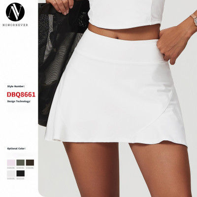 Women's High-Waisted A-Line Yoga Mini Skirt - Anti-Exposure Casual Sportswear & Fitness Tennis Skirt for Wholesale & Sourcing Agents - OEM/ODM 8661