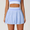 OEM & ODM Summer Color-Blocked Pleated Mini Skirt - High-Waisted A-Line Athletic Design, Anti-Exposure Tennis Skirt for Wholesale & Sourcing Agents5062