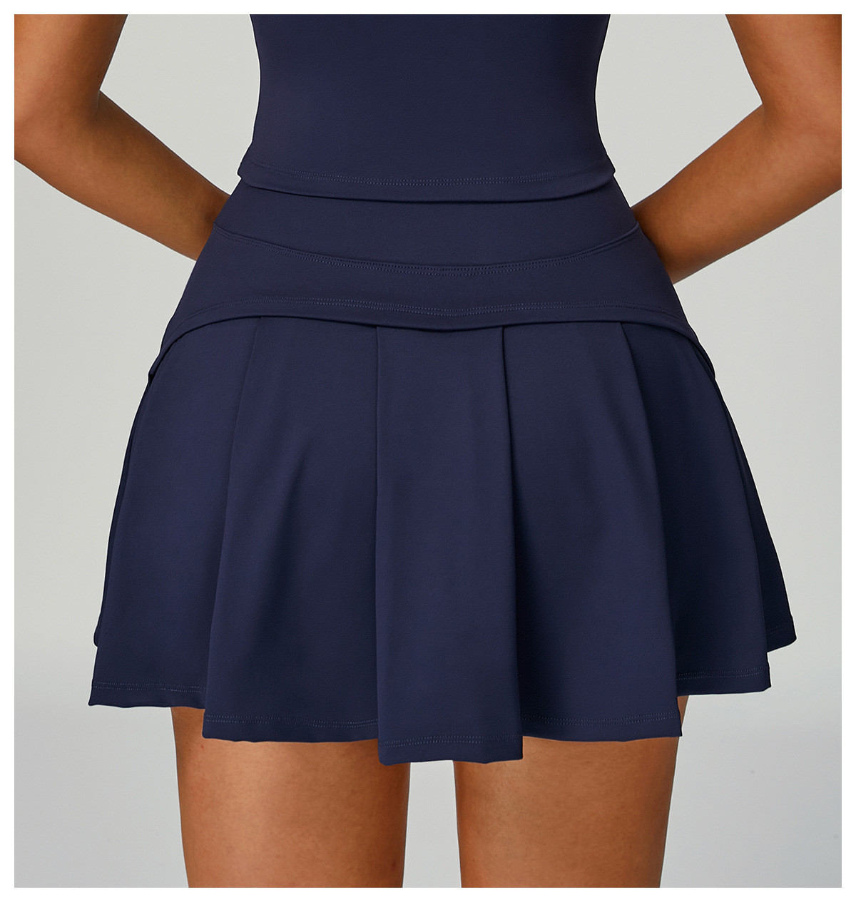 anti-exposure women's athletic skirt