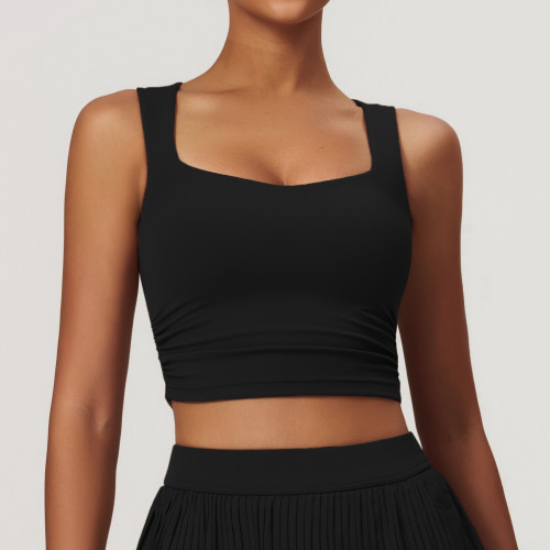 Custom Activewear: Women's Breathable Sports Vest, Tight-Fitting & Backless, Ideal for Yoga, Running & Fitness - OEM & ODM Manufacturer 8782