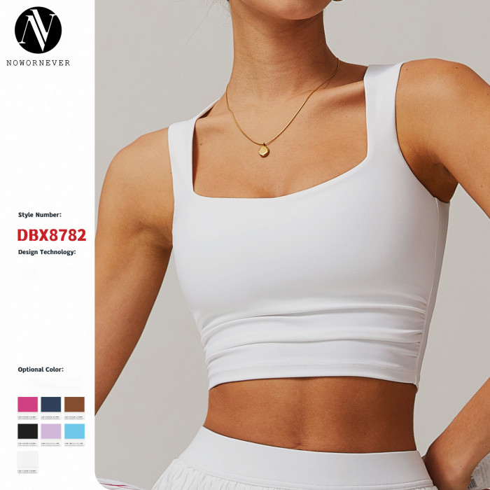 Custom Activewear: Women's Breathable Sports Vest, Tight-Fitting & Backless, Ideal for Yoga, Running & Fitness - OEM & ODM Manufacturer 8782