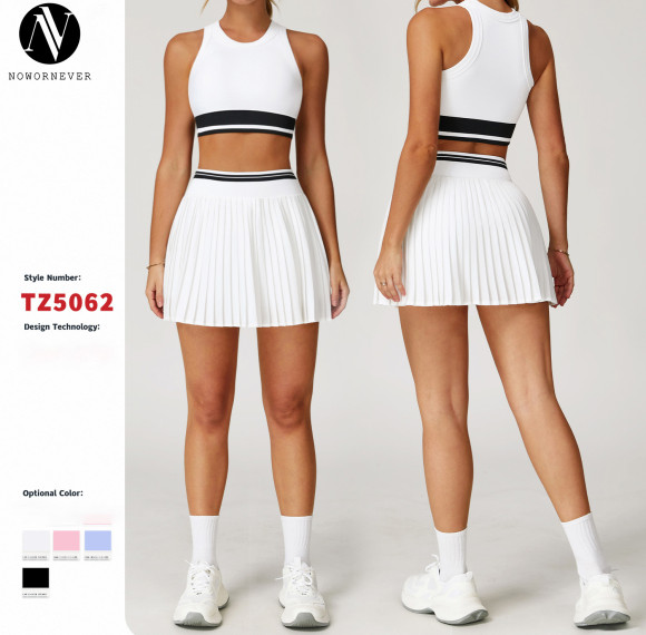 Cross-border Nude-Feel Sportswear Set | Quick-Drying High-Waisted Yoga Set for Women | Anti-Exposure Running & Fitness Gear | OEM, ODM, Wholesale Sourcing Agents5062