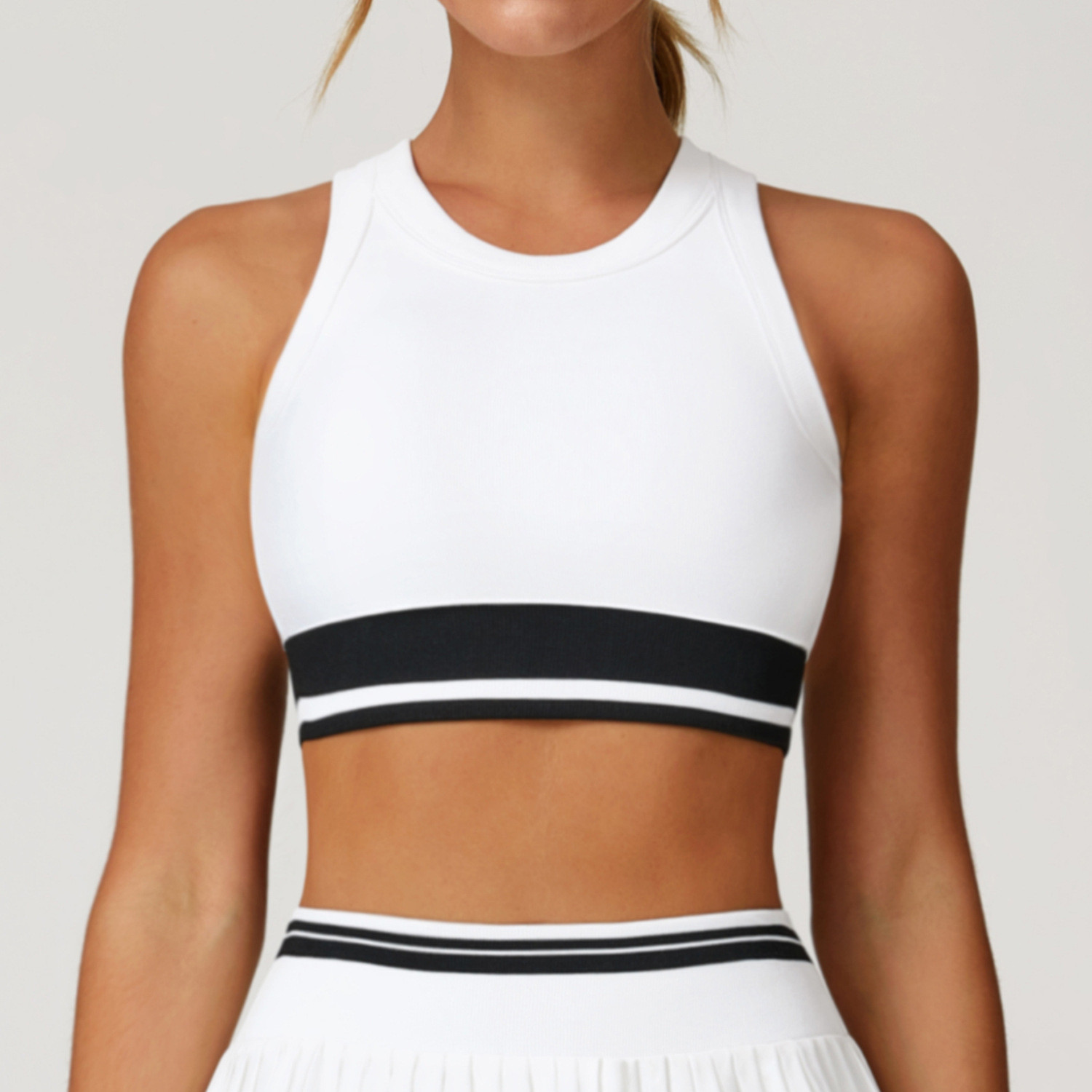 tight-fitting yoga clothing