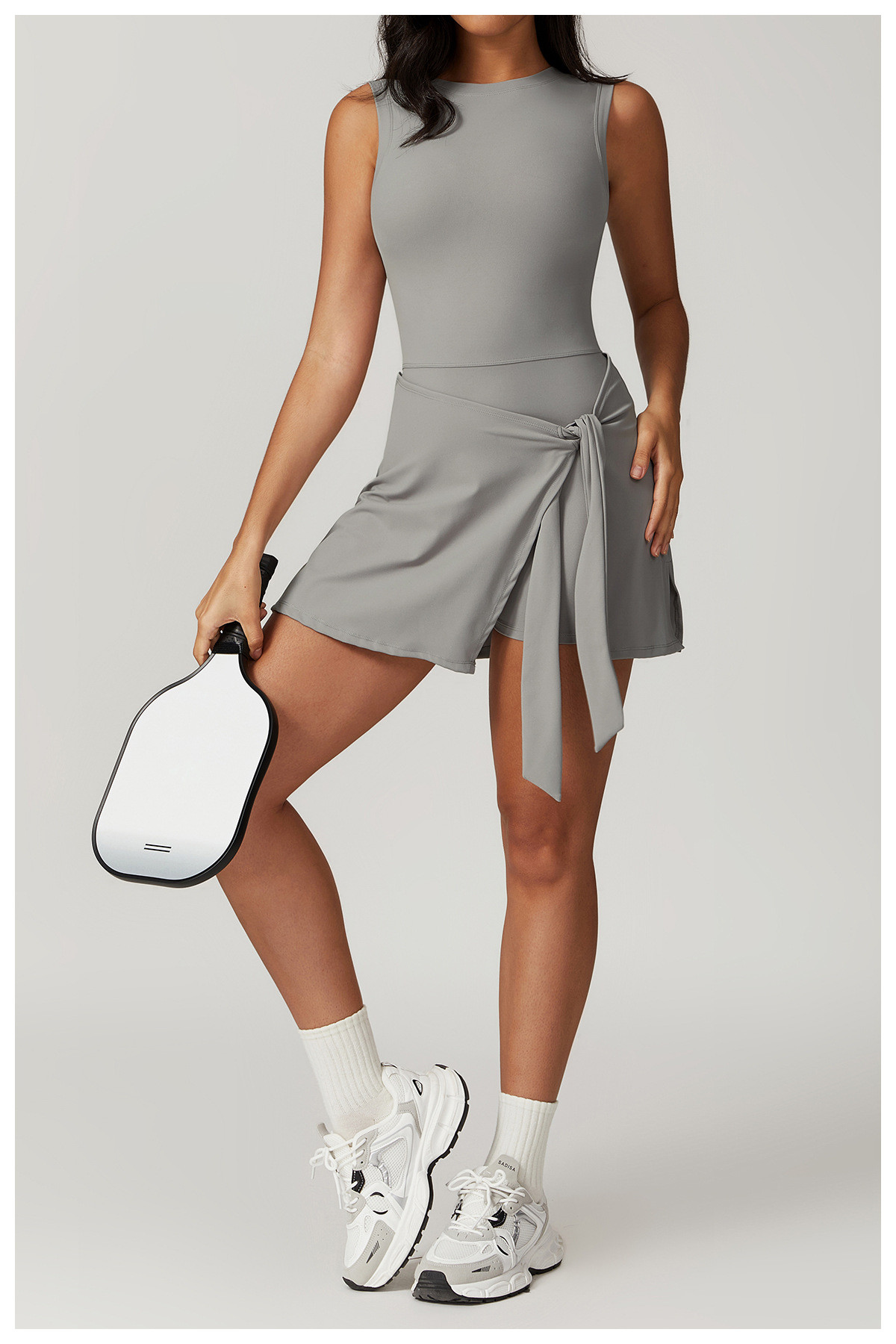 slimming two-piece sports dress