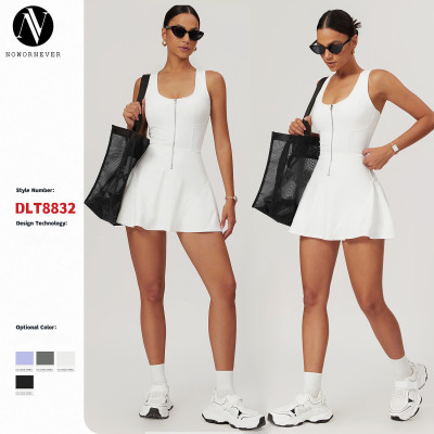 OEM & ODM Women's Naked-Feel Anti-Exposure Base Layer Sports Dress - New Summer Outdoor Running Fitness Tennis Skirt Model 8832 for Wholesale & Sourcing Agents