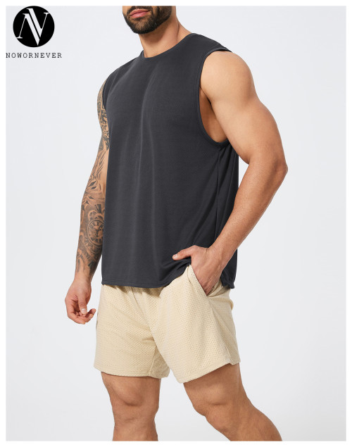 Men's American Style Quick Dry Sports Tank Top 1067 | OEM & ODM Available | Sleeveless Gym Vest for Fitness, Football, Badminton & Running | Wholesale & Sourcing Agents Welcome