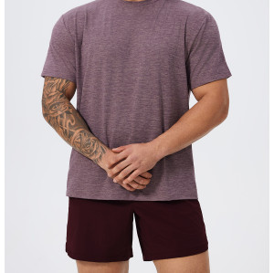 Men's Retro Fitness Sports T-Shirt 1105 | Crew Neck Soft Tee for Tennis, Badminton & Hiking