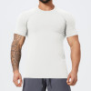 OEM & ODM Men's Seamless Muscle Fit Sports T-Shirt 1058 | Premium Athletic Short Sleeve for Gym, Training, Basketball & Running - Bulk Wholesale Available
