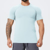 OEM & ODM Men's Seamless Muscle Fit Sports T-Shirt 1058 | Premium Athletic Short Sleeve for Gym, Training, Basketball & Running - Bulk Wholesale Available