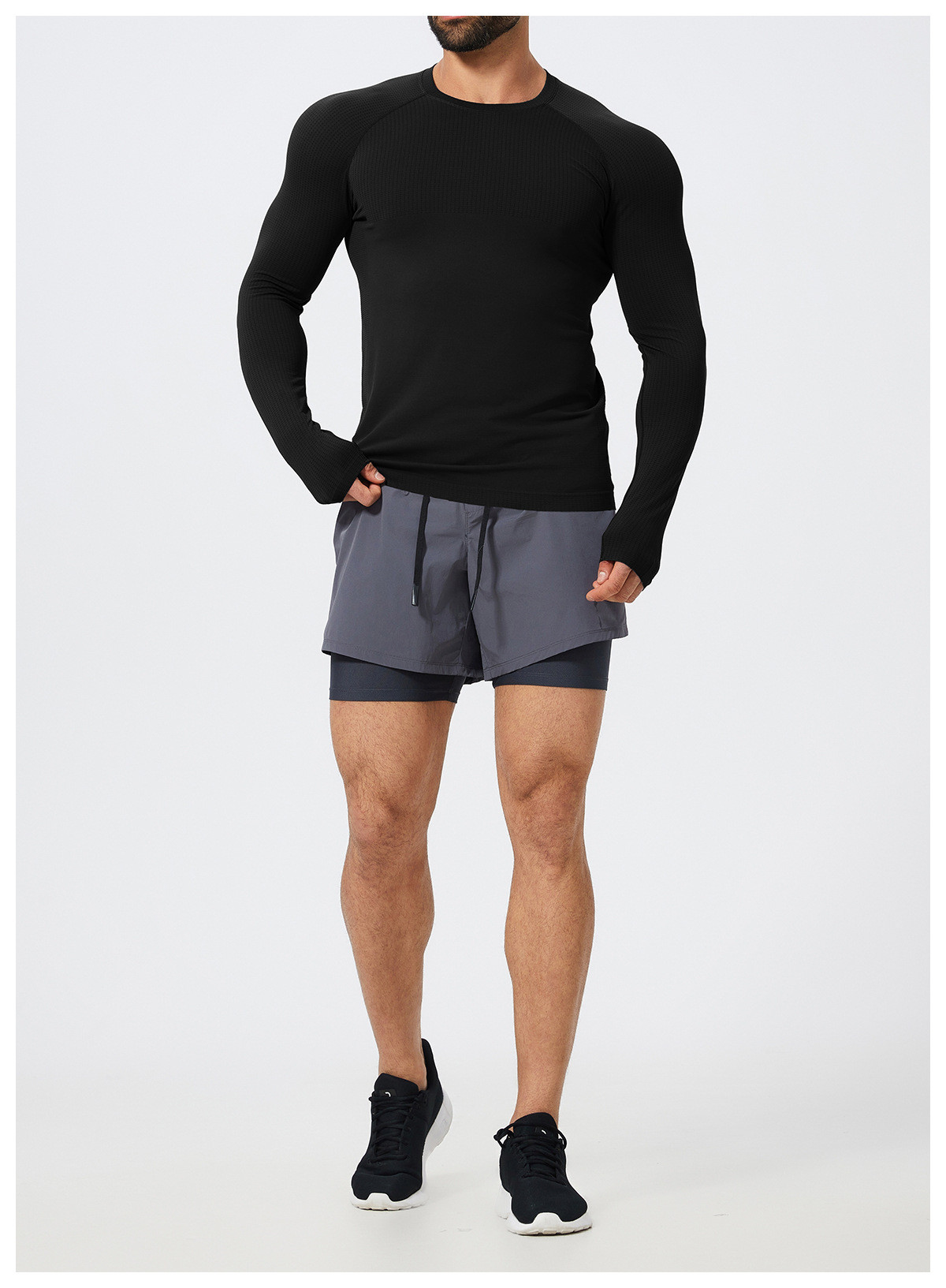 long sleeve sports tops for men