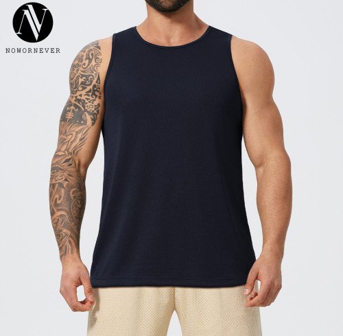 Custom Men's Breathable Mesh Muscle Fitness Tank Top 1066 - OEM & ODM Available | Quick Dry Athletic Training Vest for Basketball, Workout & Sportswear | Wholesale & Sourcing Agents Welcome