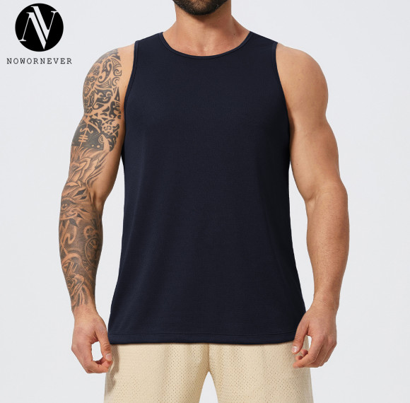 Custom Men's Breathable Mesh Muscle Fitness Tank Top 1066 - OEM & ODM Available | Quick Dry Athletic Training Vest for Basketball, Workout & Sportswear | Wholesale & Sourcing Agents Welcome
