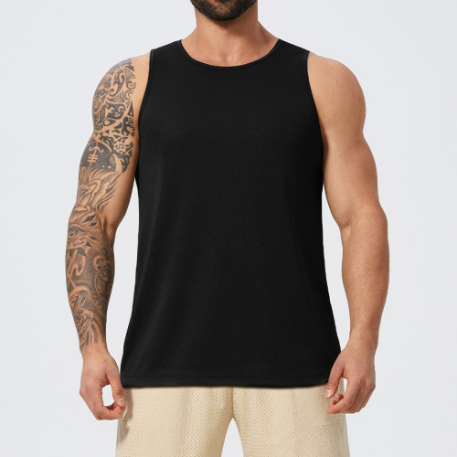 Custom Men's Breathable Mesh Muscle Fitness Tank Top 1066 - OEM & ODM Available | Quick Dry Athletic Training Vest for Basketball, Workout & Sportswear | Wholesale & Sourcing Agents Welcome