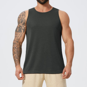 Custom Men's Breathable Mesh Muscle Fitness Tank Top 1066 - OEM & ODM Available | Quick Dry Athletic Training Vest for Basketball, Workout & Sportswear | Wholesale & Sourcing Agents Welcome