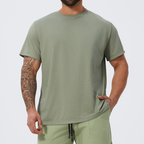 Custom Men's Breathable Moisture Wicking Sports Short Sleeve DDX1093 | OEM & ODM Athletic Tee for Running, Fitness, Basketball & Football - Perfect for Wholesale & Sourcing Agents