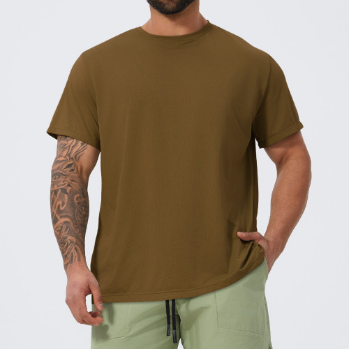 Custom Men's Breathable Moisture Wicking Sports Short Sleeve DDX1093 | OEM & ODM Athletic Tee for Running, Fitness, Basketball & Football - Perfect for Wholesale & Sourcing Agents