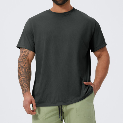 Custom Men's Breathable Moisture Wicking Sports Short Sleeve DDX1093 | OEM & ODM Athletic Tee for Running, Fitness, Basketball & Football - Perfect for Wholesale & Sourcing Agents