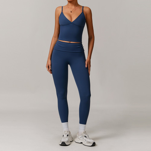Wholesale OEM/ODM Eco-Friendly Recycled Yoga Set for Women - Casual Versatile Sports Fitness Wear, Running Gear, Style 8998 | Partner with Us for Bulk Sourcing