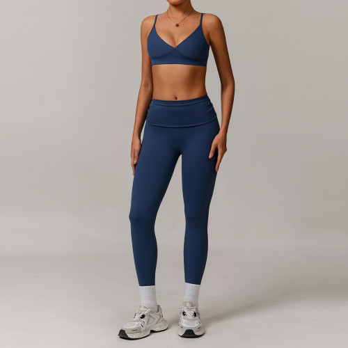 Wholesale OEM/ODM Eco-Friendly Recycled Yoga Set for Women - Casual Versatile Sports Fitness Wear, Running Gear, Style 8998 | Partner with Us for Bulk Sourcing