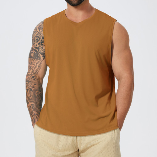 Men's Slim Fit Fitness Tank Top DBX1037 - OEM & ODM Summer Sleeveless Vest for Running & Workout | Perfect for Wholesale & Sourcing Agents | Customizable Activewear for Sports and Gym