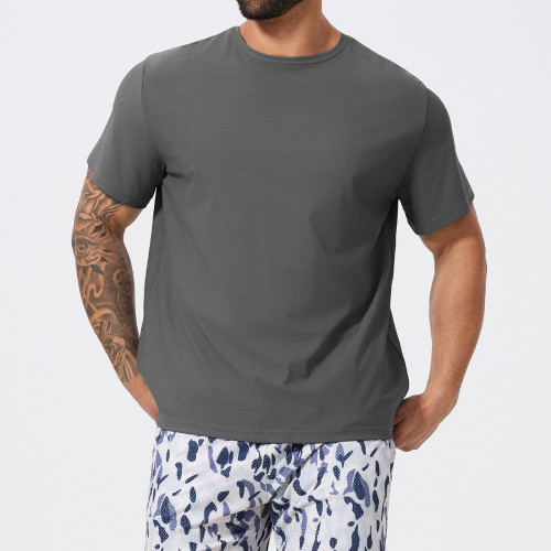 Men's Crew Neck Sports T-Shirt DDX1077 | Premium Custom OEM/ODM Fitness Casual Top for Basketball & Football - Wholesale Sourcing Agents