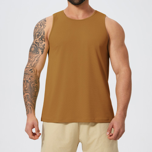 Men's Loose Breathable Quick Dry Basketball Tank Top DBX1061 | OEM & ODM Custom Thin Summer Athletic Training Vest for Wholesale & Sourcing Agents