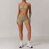 Eco-friendly recycled yoga set for women, stylish casual versatile yoga wear, running sports fitness set, style 8998.
