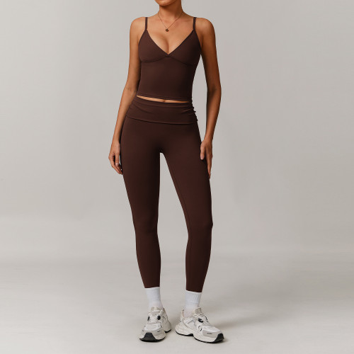 Women's Eco-Friendly Recycled Yoga Set - Stylish Casual Gym & Running Wear | OEM, ODM, Wholesale for Activewear Brands - Style 8998