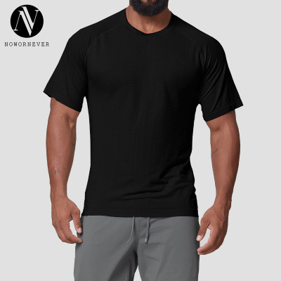 Men's Quick Dry Moisture Wicking Sports T-Shirt 1075 | OEM & ODM Available | Wholesale Short Sleeve Breathable Tee for Outdoor Running & Fitness Training