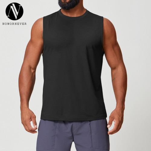 OEM & ODM Men's Solid Color Sleeveless Sports Tank Top 1166 | Breathable Sweat-Wicking Vest for Yoga, Fitness & Running - Wholesale Activewear & Sourcing Agents