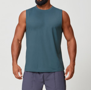 OEM & ODM Men's Solid Color Sleeveless Sports Tank Top 1166 | Breathable Sweat-Wicking Vest for Yoga, Fitness & Running - Wholesale Activewear & Sourcing Agents