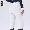 OEM Women's Full Seat Silicone Non-Slip Riding Breeches | Stretchy Slim Fit Equestrian Pants - White Competition Wear | ODM & Wholesale Solutions for European & American Style Apparel